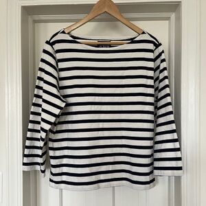 3/4 Sleeve Classic Stripe Top J.Crew